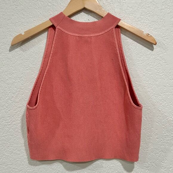 Babaton aritzia ribbed stretch cropped high neck top womens size 2XL - Picture 6 of 6